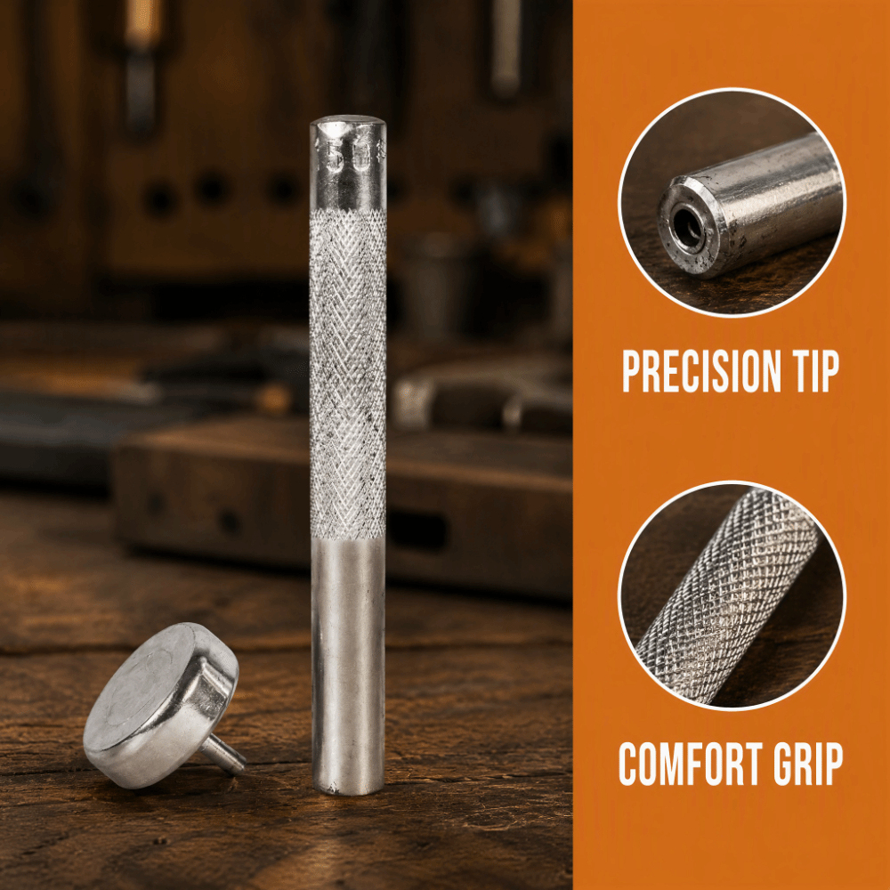 Rivet Setter Tool - 4mm Diameter Eyelet Punch Die Tool