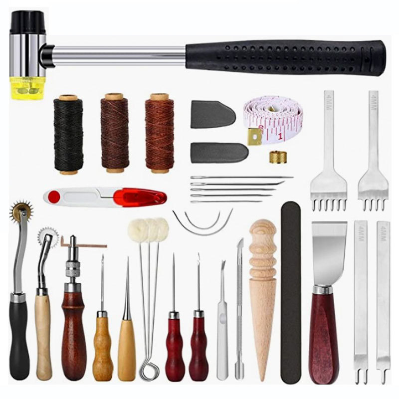 Leather Craft Tool Kit Leather - Groover Stitching Tool review and price