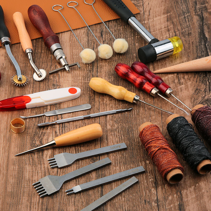 Leather Craft Tool Kit Leather - Groover Stitching Tool review and price