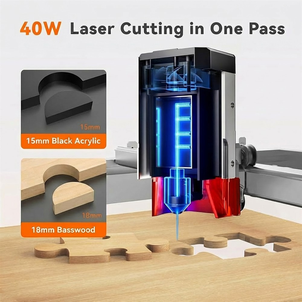 TOOCAA L2 40W AI Desktop Laser - Leatherwork Machine review and price